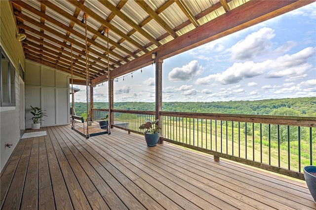 view of wooden terrace