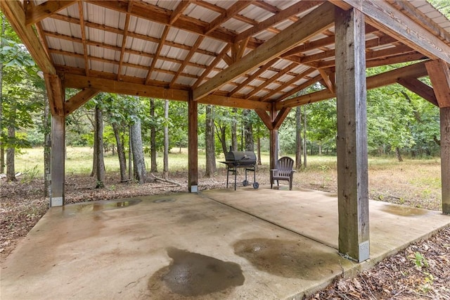 view of patio / terrace with area for grilling