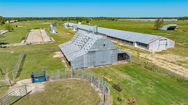 bird's eye view featuring a rural view