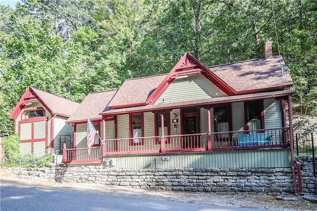 victorian home with covered porch