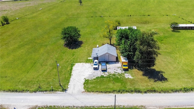 drone / aerial view featuring a rural view