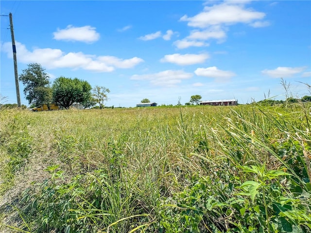 view of landscape featuring a rural view