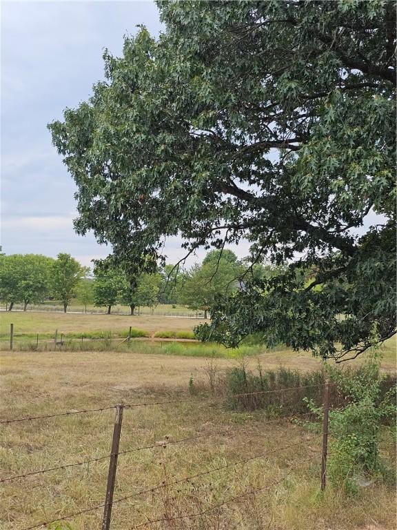 view of yard with a rural view