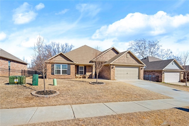 craftsman-style house featuring a garage