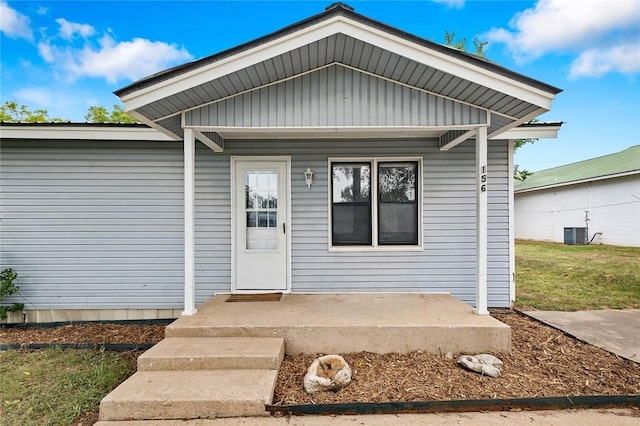 156 Main, Colcord, OK 74338 - view of front of home with central AC unit