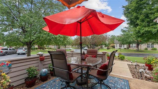 view of patio / terrace with outdoor dining space