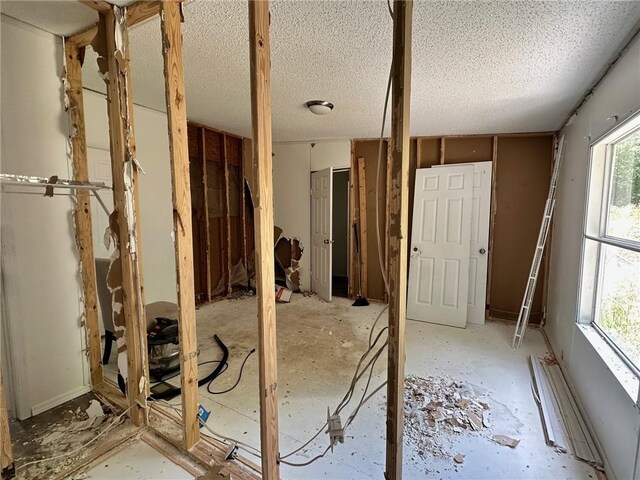 11121 Wolf Track Rd, Summers, AR 72769 - misc room featuring a textured ceiling