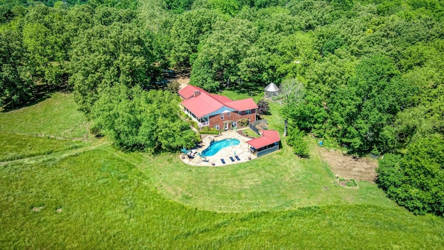 3128 Silver Valley Rd, Harrison, AR 72601 - view of subject property with a pool and a forest