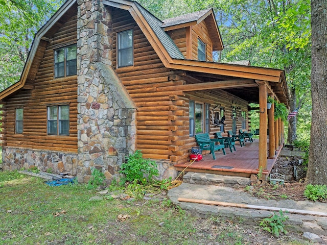 view of rear view of property