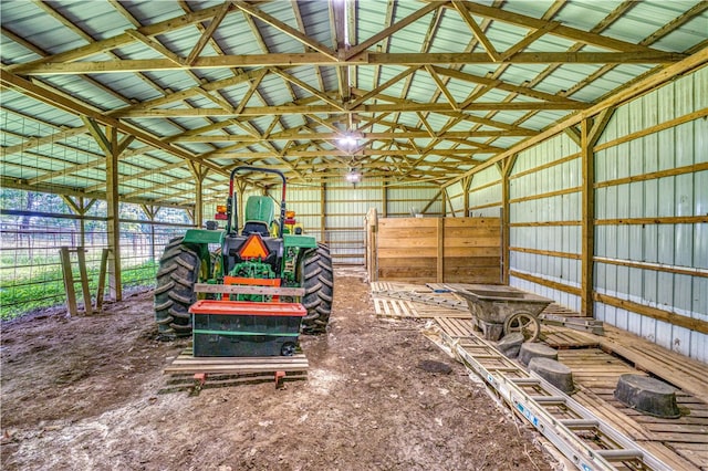 view of stable