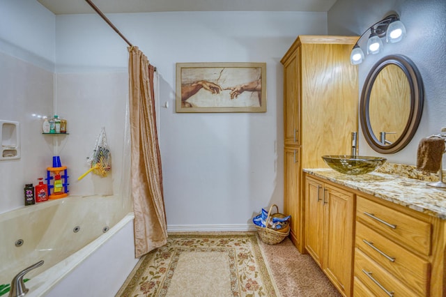 bathroom with vanity