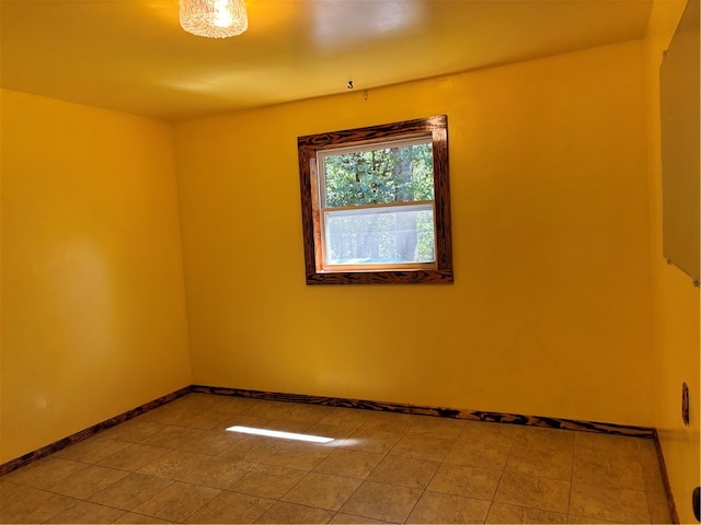 view of tiled empty room