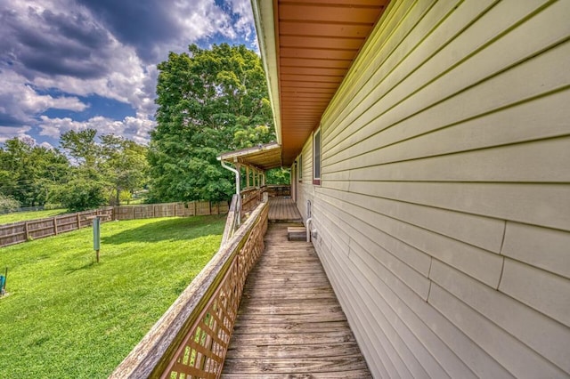 view of deck