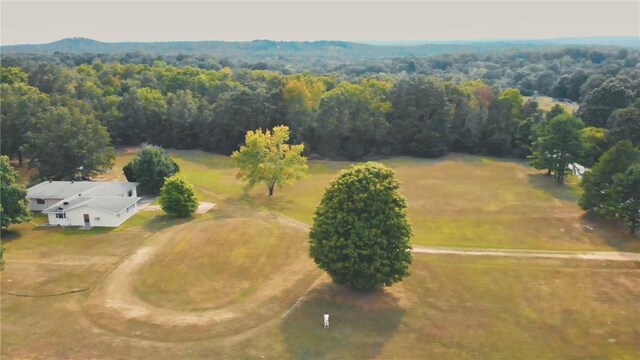 bird's eye view featuring a rural view