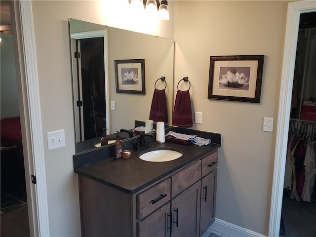 bathroom with vanity