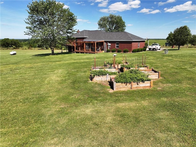 42 County Road 640, Green Forest, AR 72638 - view of yard with a garden and a deck