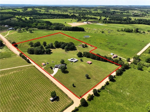 42 County Road 640, Green Forest, AR 72638 - aerial view featuring a rural view