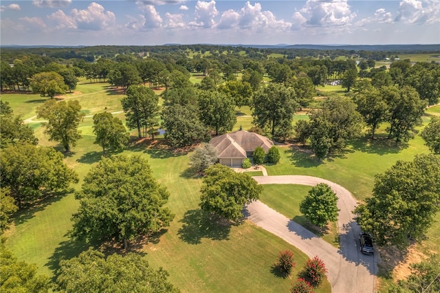 bird's eye view with a rural view