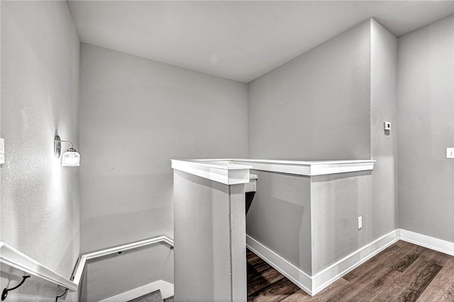 interior space featuring dark hardwood / wood-style flooring