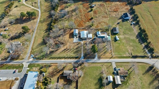 bird's eye view featuring a rural view