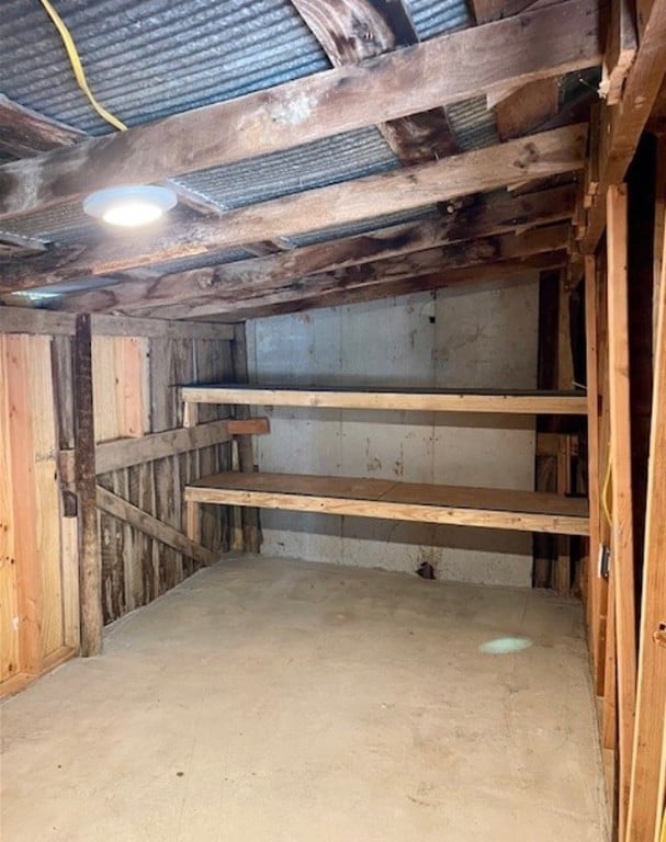 view of basement