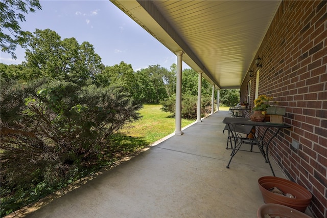 view of patio / terrace featuring a porch