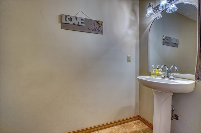 bathroom featuring tile patterned floors