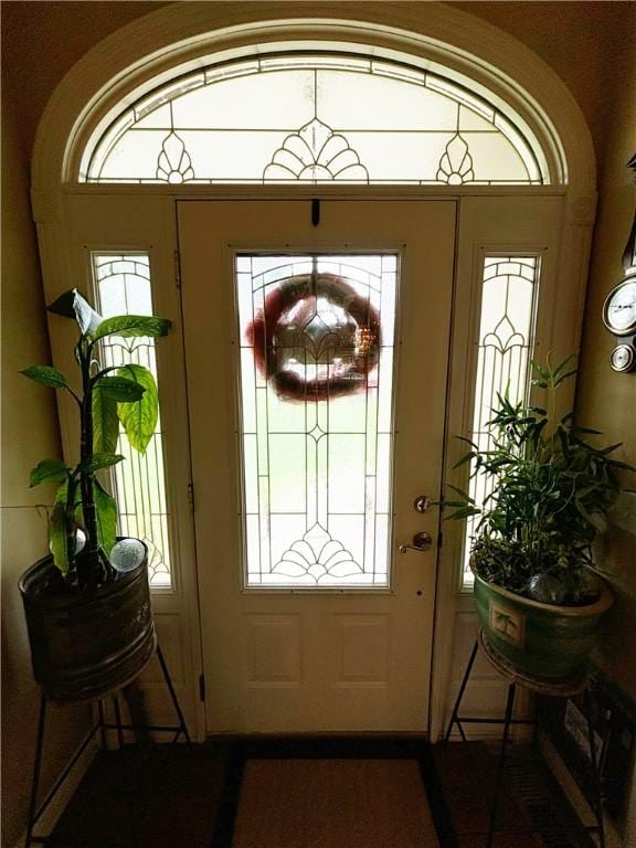 view of foyer entrance