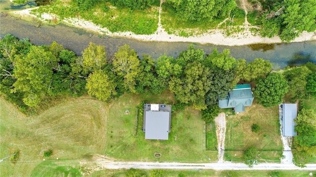 aerial view featuring a rural view