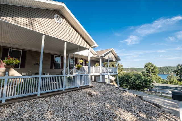 exterior space featuring a porch