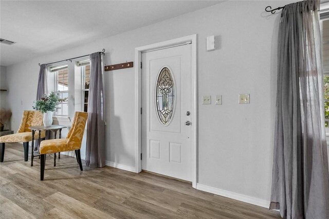 57110 59th Hwy, Kansas, OK 74338 - foyer with hardwood / wood-style floors