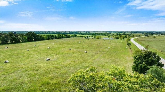57110 59th Hwy, Kansas, OK 74338 - birds eye view of property with a rural view