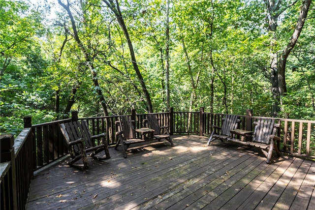 view of wooden terrace