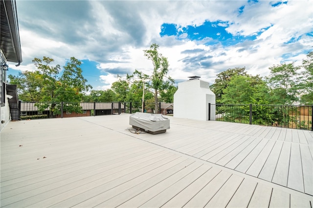 view of wooden terrace