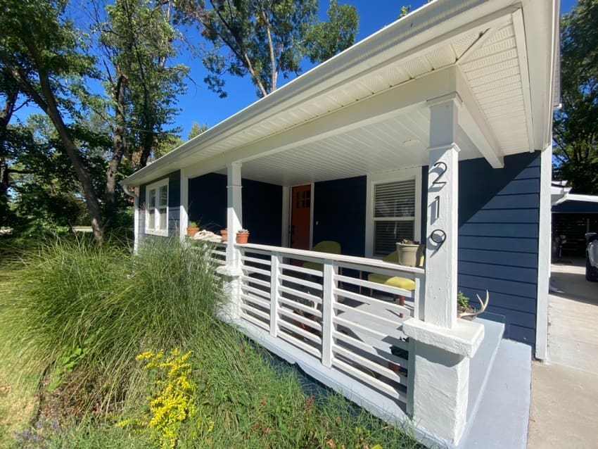 exterior space with covered porch