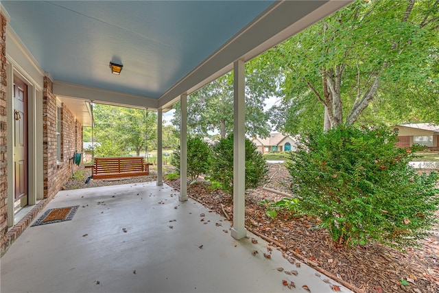 view of patio / terrace with a porch