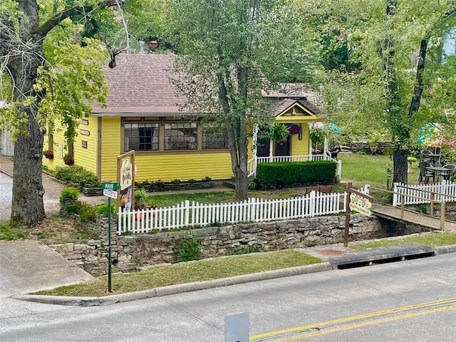 view of front of home