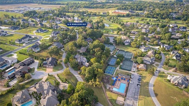 16 W Wimbledon Way, Rogers, AR 72758 - bird's eye view with a residential view