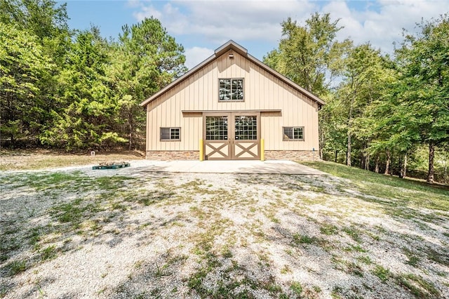 view of barn