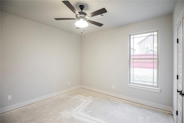 304 Doral Dr, Cave Springs, AR 72718 - unfurnished room with baseboards and ceiling fan