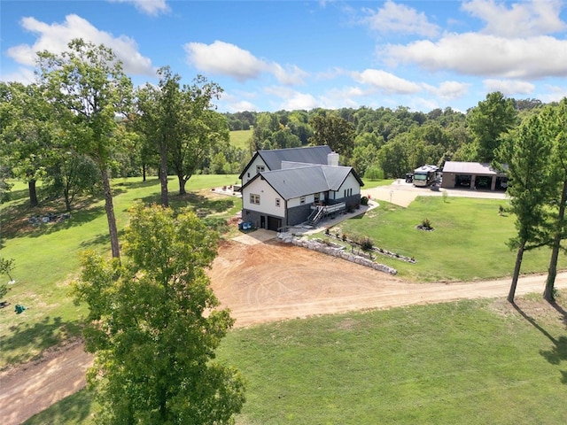 drone / aerial view featuring a rural view