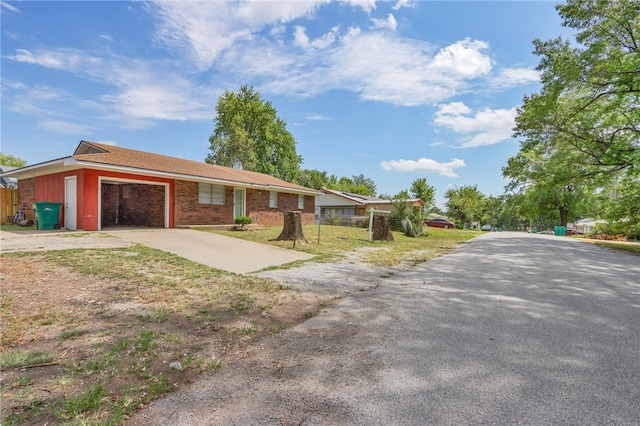 view of ranch-style home