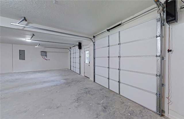 garage featuring electric panel