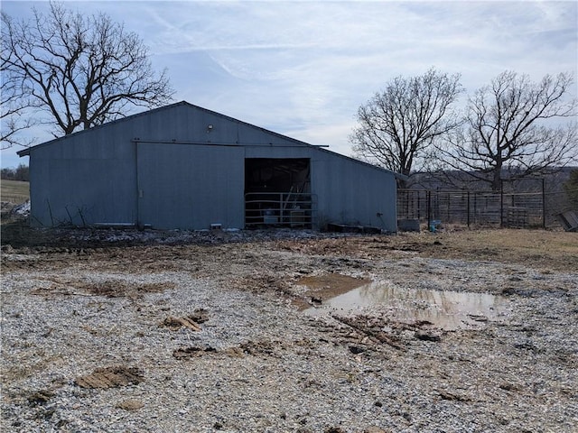 view of outdoor structure