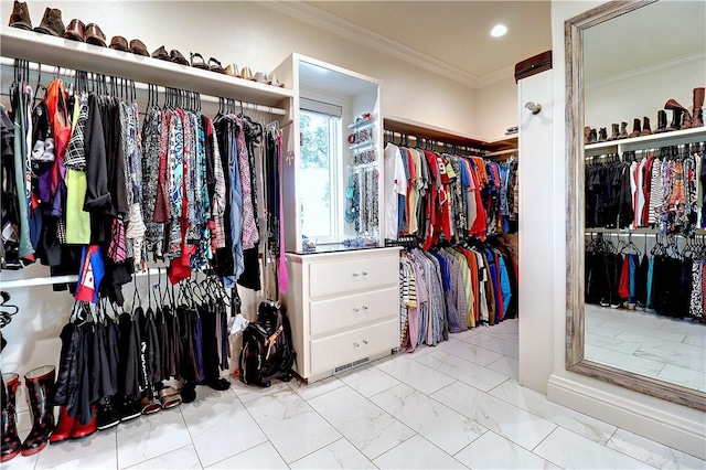 6532 Western Trails Dr, Springdale, AR 72762 - spacious closet featuring marble finish floor