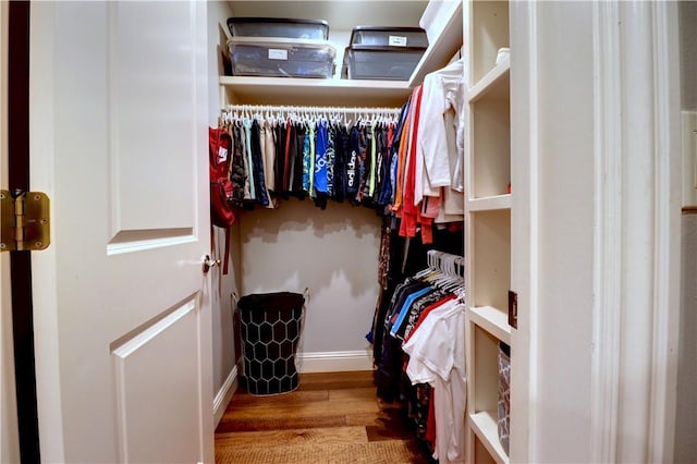 6532 Western Trails Dr, Springdale, AR 72762 - walk in closet with wood finished floors