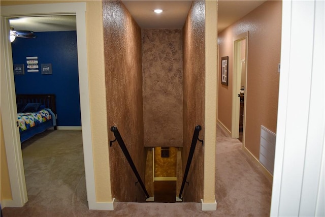 bathroom with ceiling fan