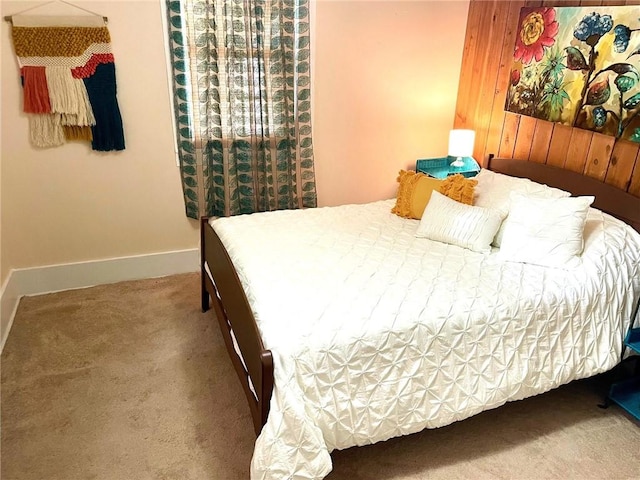 15 Linwood Ave, Eureka Springs, AR 72632 - bedroom featuring carpet flooring, baseboards, and wood walls