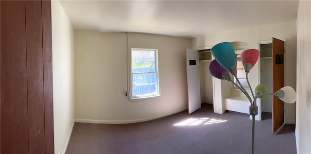 unfurnished bedroom featuring carpet floors