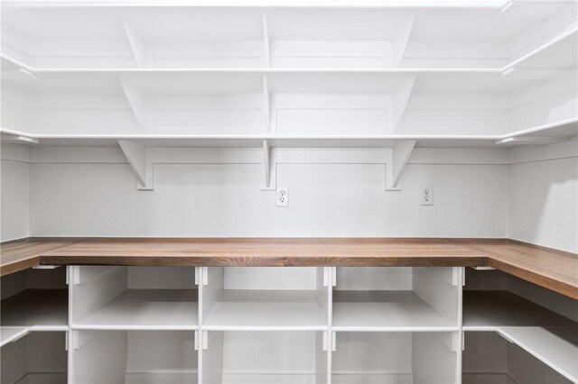 view of storage area